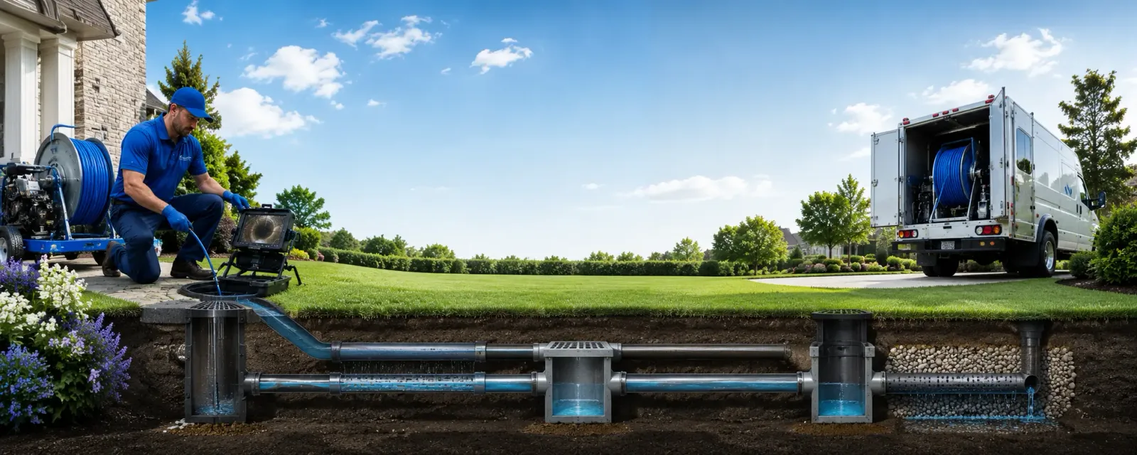 Outdoor drain cleaning information for Sinton, TX